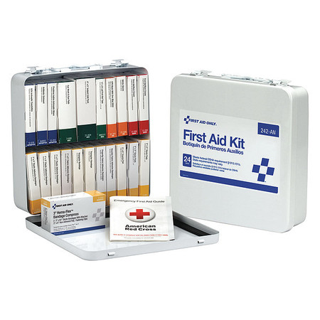 FIRST AID ONLY Unitized First Aid kit, Metal, 50 Person 242-AN