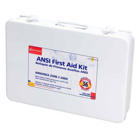 First Aid Only Unitized First Aid kit, Metal, 75 Person 243-AN
