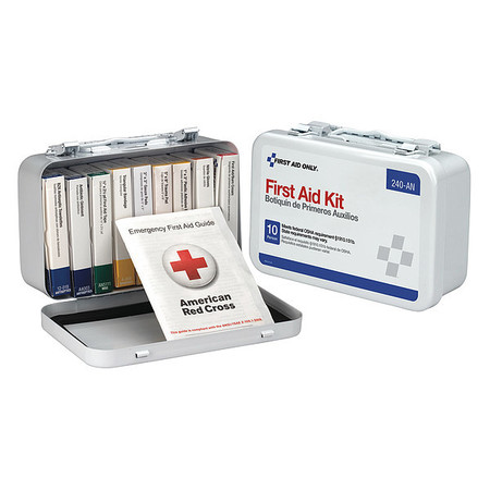 FIRST AID ONLY Unitized First Aid kit, Metal, 10 Person 240-AN
