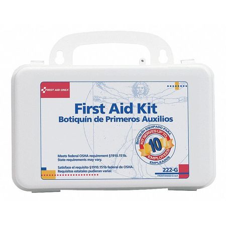 FIRST AID ONLY First Aid Kit, Plastic, 10 Person 222