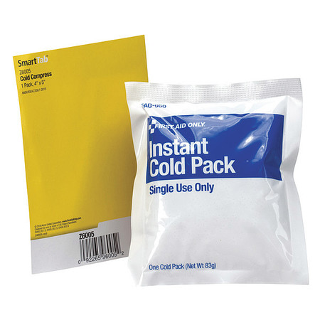 FIRST AID ONLY Instant Cold Compress, White, 5In. x 4In. Z6005