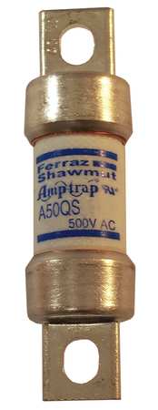 MERSEN Semiconductor Fuse, A50QS-Y Series, 50A, Fast-Acting, 500V AC, Bolt-On A50QS50-4Y