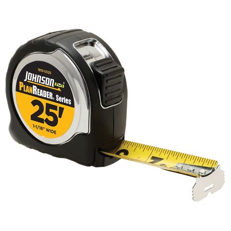 Johnson Level & Tool 25 ft Tape Measure, 1 in Blade 1819-0025