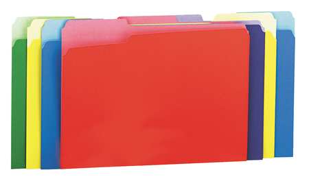 UNIVERSAL ONE File Folders 9-1/2" x 11-3/4", Assorted Colors, Pk100 UNV10506