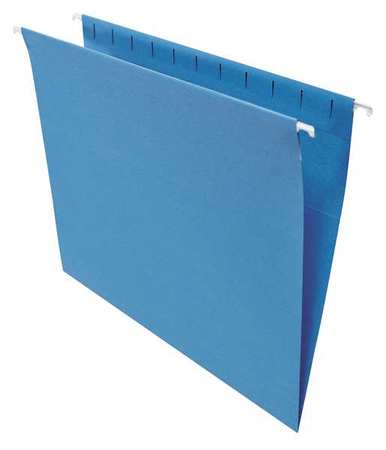 UNIVERSAL ONE Hanging File Folders 9-3/8" x 11-3/4", Blue, Pk25 UNV14116