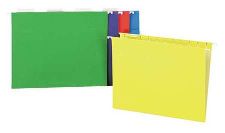 Universal One Hanging File Folders 9-3/8" x 11-3/4", Assorted Colors, Pk25 UNV14121