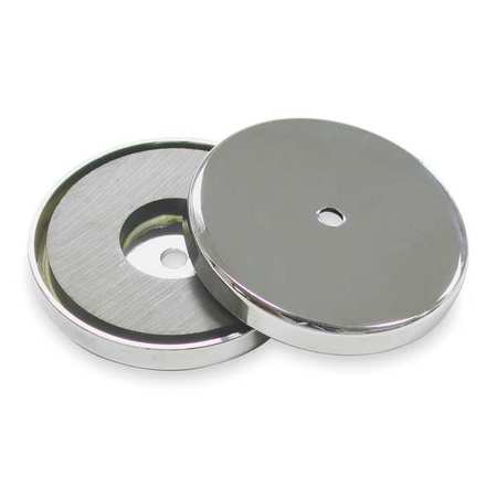 Zoro Select Round Base Magnet, 65 lb. Pull 6XY89