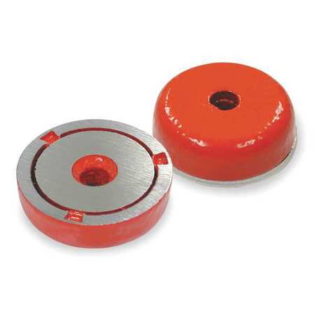 Zoro Select Alnico 5 Shallow Pot Magnet, 7 lb. Pull 6XY93