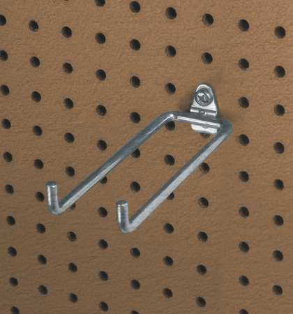 Triton Products 8-1/4 In. Double Rod 80 Degree Bend Steel Pegboard Hook for 1/8 In. and 1/4 In. Pegboard 5 Pack 72818