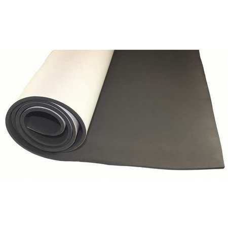 ZORO SELECT Foam Strip, Water-Resistant Closed Cell, 2 in W, 50 ft L, 1/8 in Thick, Black CCVN251/8X250T