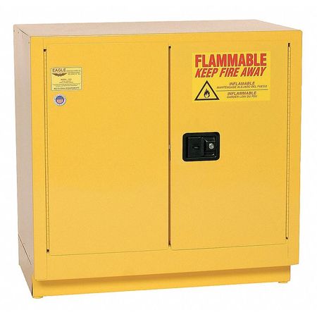 EAGLE MFG Flammable Safety Cabinet, 22 gal., Yellow 1971X