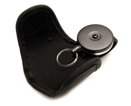 Key-Bak Key Reel, Split Ring Type, 1 1/8 in Ring Size, Black 481BPN-SDK