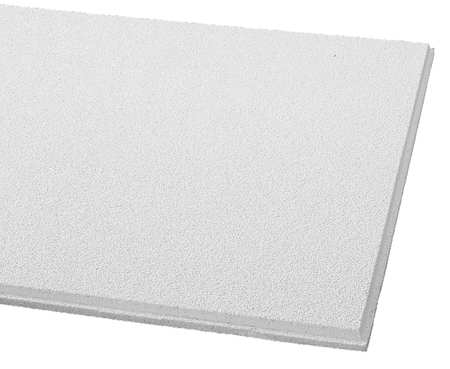 ARMSTRONG WORLD INDUSTRIES Dune Ceiling Tile, 24 in W x 24 in L, Beveled Tegular, 9/16 in Grid Size, 12 PK 1852A