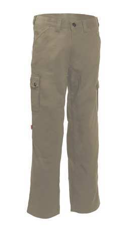 WOODLAND Pants, Khaki, 12.4 cal/cm2, Inseam: 28 in 7800FR-TN-3228