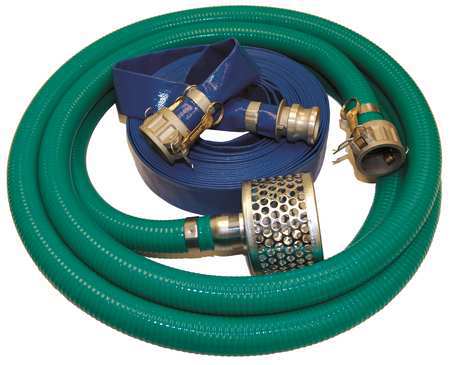 Zoro Select Pump Hose Kit, Quick Coupling, 2 In ID 6YZE8