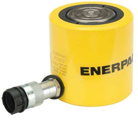 ENERPAC RCS502, 48.1 ton Capacity, 2.38 in Stroke, Low Height Hydraulic Cylinder RCS502