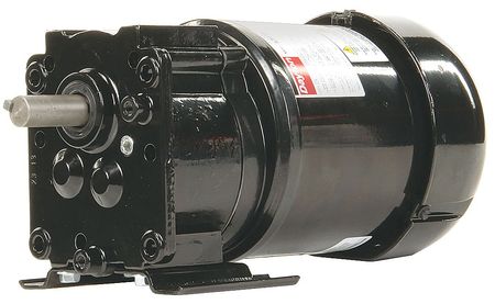 Dayton AC Gearmotor, 157.0 in-lb Max. Torque, 60 RPM Nameplate RPM, 115/230V AC Voltage, 1 Phase 6Z820