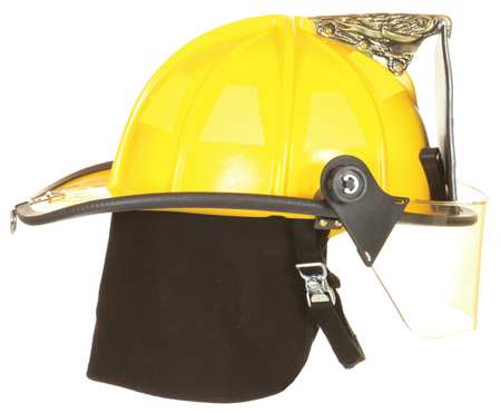 FIRE-DEX Fire Helmet, Yellow, Traditional 1910H252