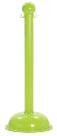 Zoro Select 3" Diameter Plastic Stanchion - Green, Height (4-pack) 99914-4