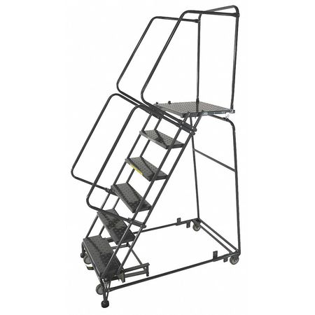 Ballymore 93 in H Steel Rolling Ladder, 6 Steps WA-063221P