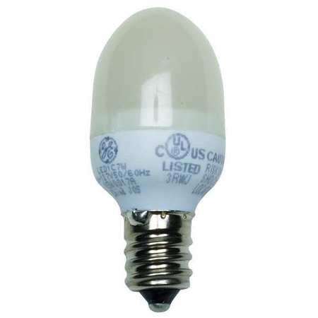 Current LED Light Bulb, C7,3000K, Warm, PK2 LED0.5C7/W/CD2