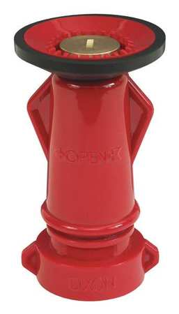 DIXON Fire Hose Nozzle, 1-1/2 In., Red PFNB150S