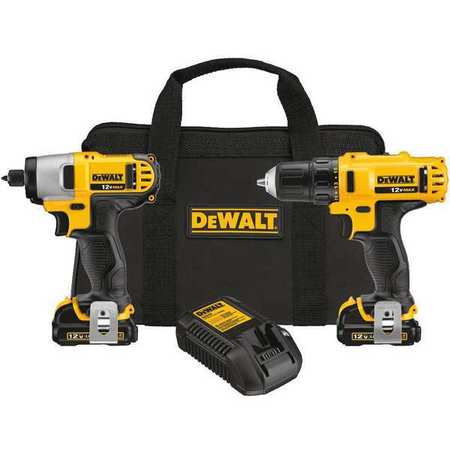 DEWALT Cordless CombInation Kit, 1.5A/hr., Li-Ion DCK211S2