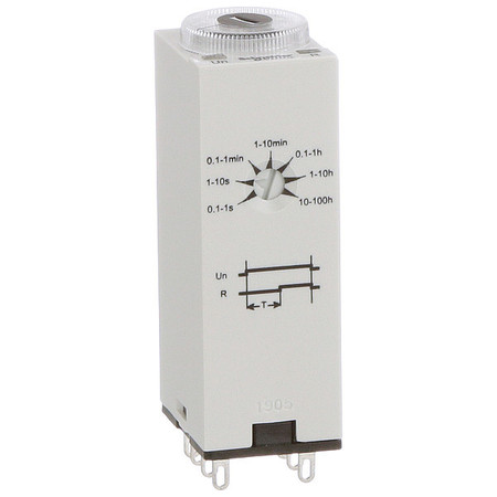 SCHNEIDER ELECTRIC Time Delay Relay, 24VDC, 5A, DPDT, 0.1 sec. TDR782XBXA-24D