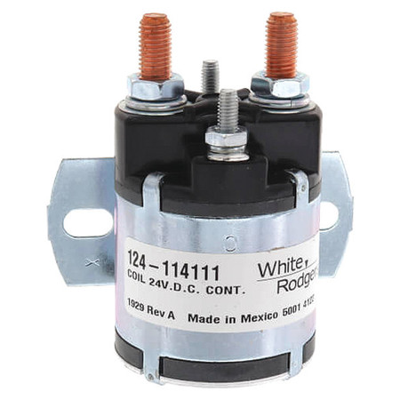 WHITE-RODGERS DC Power Solenoid, 24V, Amps 100 124-114111