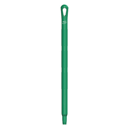 VIKAN Color Coded Handle, 1 1/4 in Dia, Green, Polypropylene 29662