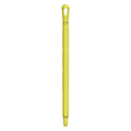 VIKAN Color Coded Handle, 1 1/4 in Dia, Yellow, Polypropylene 29666