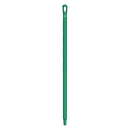VIKAN Color Coded Handle, 1 1/4 in Dia, Green, Polypropylene 29682