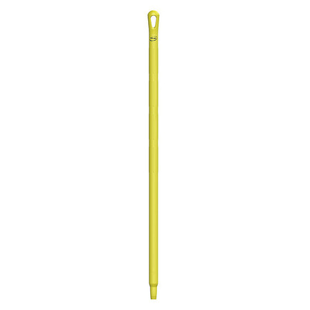 VIKAN Color Coded Handle, 1 1/4 in Dia, Yellow, Polypropylene 29686