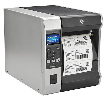 ZEBRA TECHNOLOGIES Industrial Printer, 300 dpi, ZT600 Series ZT62063-T110100Z