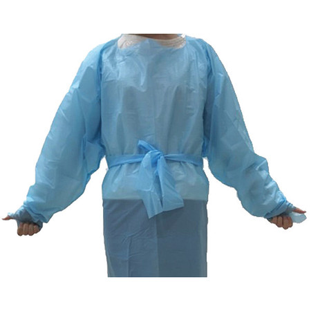 Mazza Healthcare Gown, Universal, Blue, Polyethylene, PK100 1486