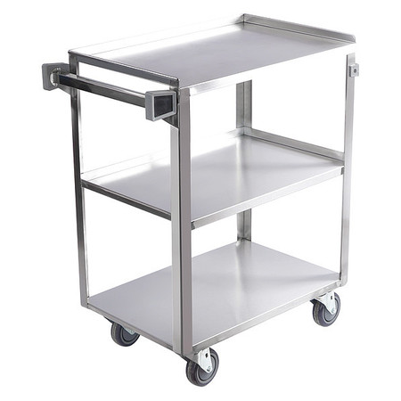 ZORO SELECT Stainless Steel Utility Cart, No Handle, 300 lb 60EF12