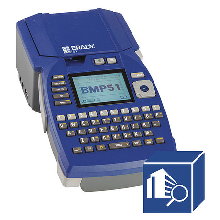 Brady Printer,Blue,6" H,2.60 lb. (BMP51-AM-BWSSFID) | Zoro