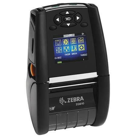 ZEBRA TECHNOLOGIES Mobile Printer, 203 dpi, ZQ600 Series ZQ61-AUWA000-00