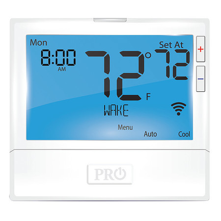 PRO1 IAQ Wireless Low Voltage Thermostat, 7 or 5-1-1 Programs, 4 Heat Pump or 2 Conventional H 2 C, 24V AC T855iSH