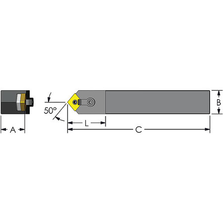 ULTRA-DEX USA Indexable Profiling End Mill, 1-1/4", PHC MCYNN 12-4B