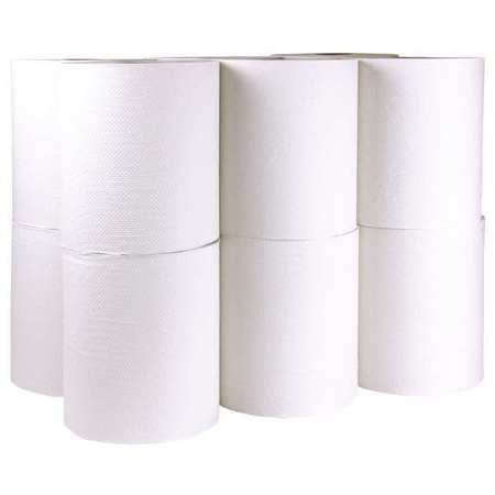 Tough Guy Tough Guy Hardwound Paper Towels, 1 Ply, Continuous Roll Sheets, 600 ft, White, 12 PK 60FG12
