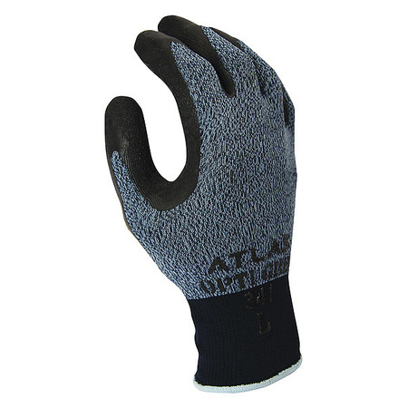SHOWA Coated Gloves, Blk/Gr, S, VF, 43YT08, PR 341S-06-V