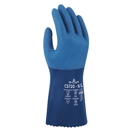 Showa Chem Res Gloves, XL, PR CS720XL-10