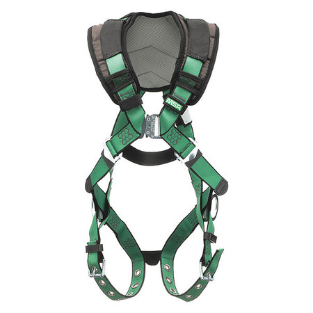 Msa Safety Fall Protection Harness, M/L, Polyester 10206089