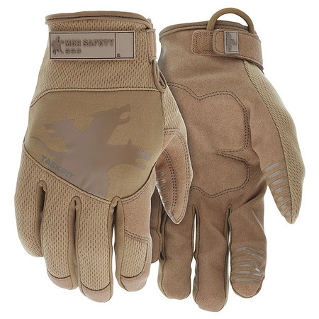 MCR SAFETY Mechanics Gloves, M ( 8 ), Beige/Brown 963M