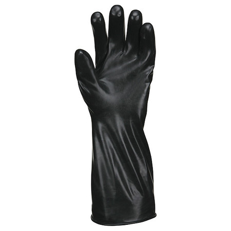 Mcr Safety Chemical Resistant Glove, M, Black, PR CP7M