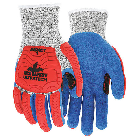 MCR SAFETY Coated Gloves, L, knit Cuff, PK12 UT1951L