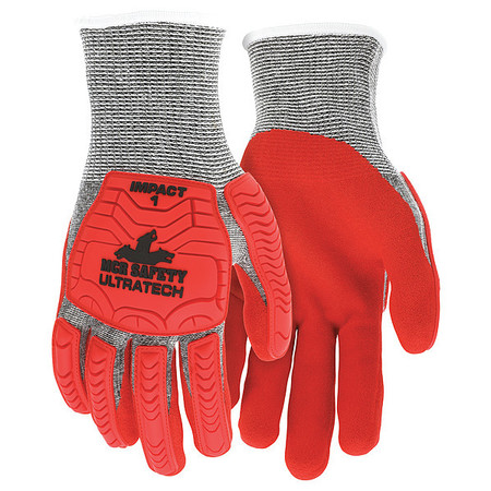 MCR SAFETY Coated Gloves, L, knit Cuff, PK12 UT1954L