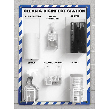 Accuform Clean and Disinfect PPE Station PRF303