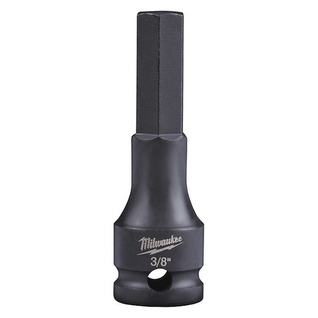 Milwaukee Tool SHOCKWAVE Lineman's 3/8 in. Drive 3/8 in. Hex Bit Socket 49-66-5152